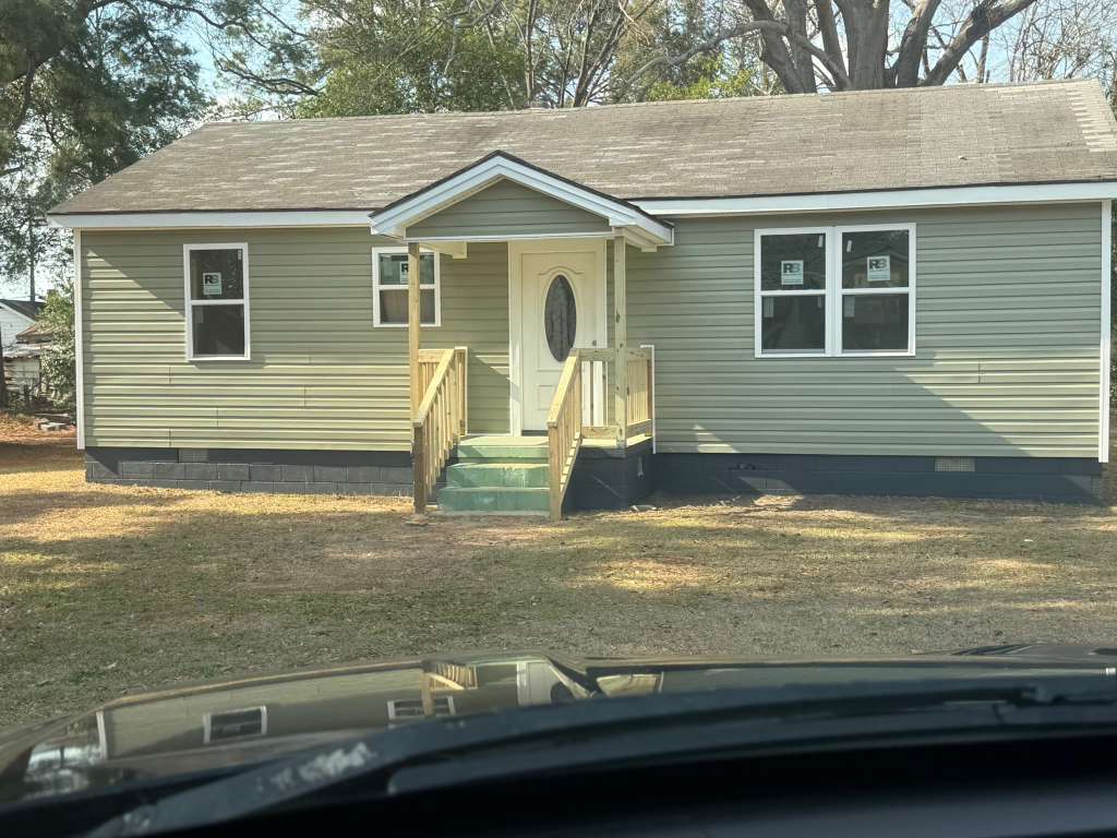 Renovated home exterior after construction