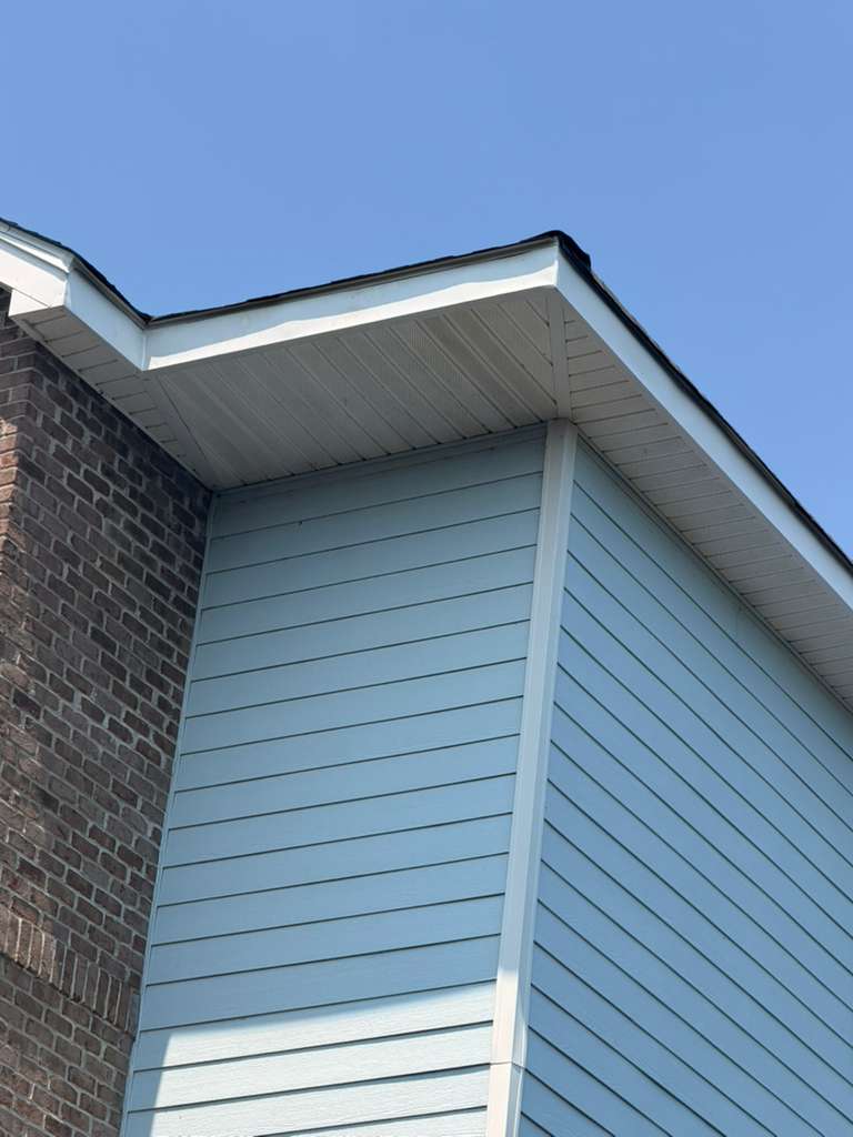 Completed roof edge repair